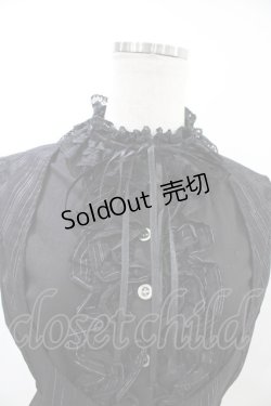 画像3: h.naoto Blood / レイヤード風ノースリーブブラウス  ブラック H-26-03-17-1038-HN-BL-KB-ZH