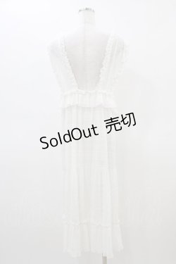 画像2: merry jenny / チュールフリルレイヤードワンピース  アイボリー H-26-03-17-1040-LO-OP-KB-ZH