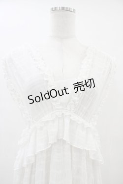 画像3: merry jenny / チュールフリルレイヤードワンピース  アイボリー H-26-03-17-1040-LO-OP-KB-ZH