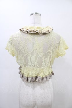 画像2: STEAM / レースショートボレロ  アイボリー×グレー H-26-03-17-1041-HN-TO-KB-ZH