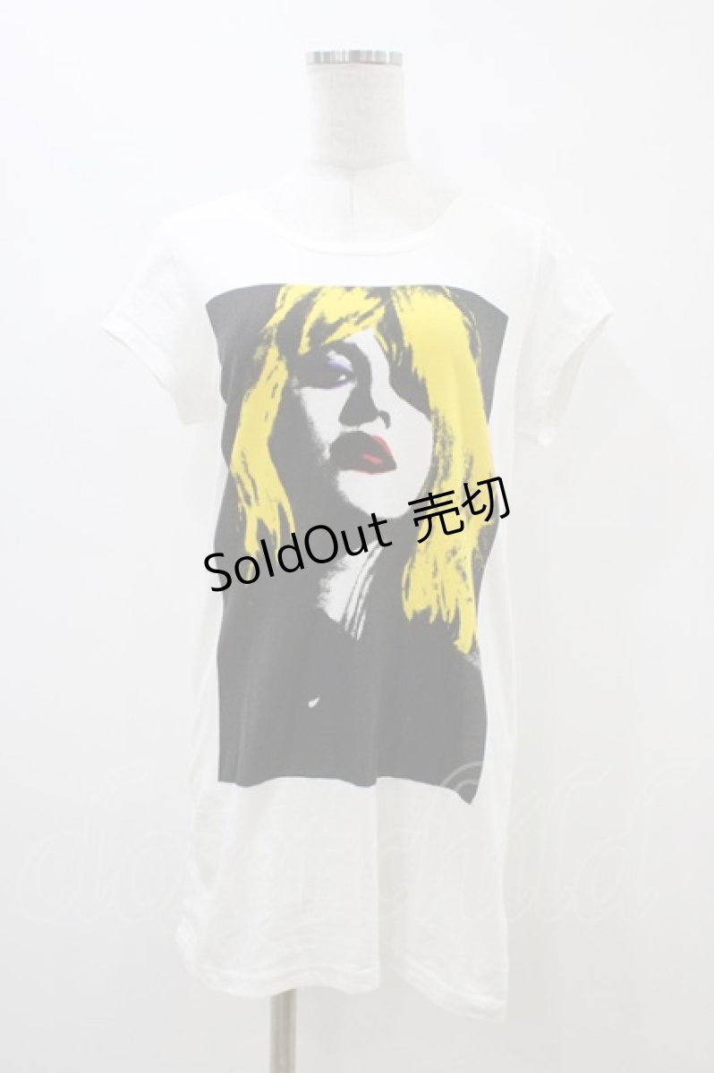 画像1: HYSTERIC GLAMOUR / COURTNEY LOVE Tシャツ  白 H-26-03-17-1042-PU-TO-KB-ZH (1)