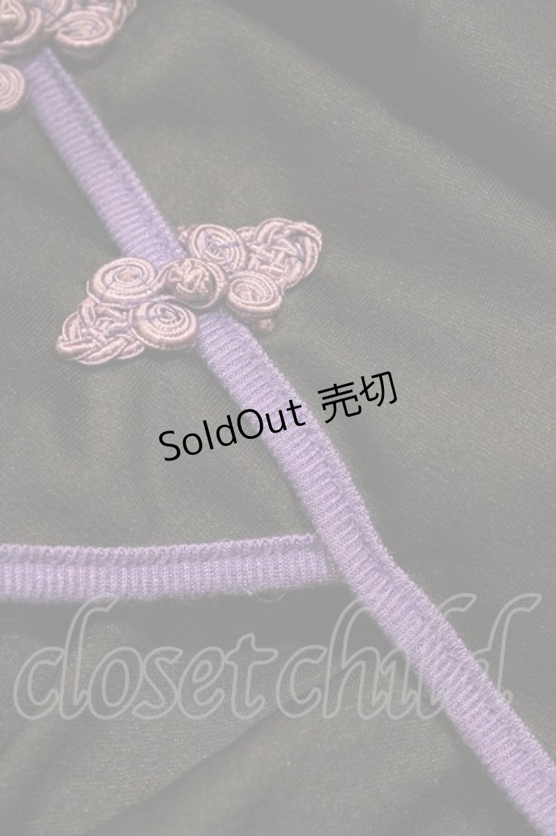 画像6: Ozz oneste / チャイナ刺繍半袖カットソー  黒 H-26-03-17-1044-OO-TO-AK-ZH (6)