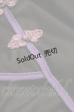画像6: Ozz oneste / チャイナ刺繍半袖カットソー  黒 H-26-03-17-1044-OO-TO-AK-ZH