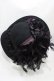 画像2: Amber Snow / フェザーコサージュハット  黒 H-26-03-17-1006-PU-AC-KB-ZH (2)