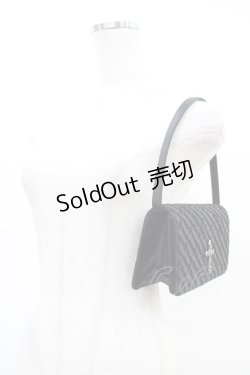 画像2: Moi-meme-Moitie / ロゴフロッキープリントハンドバッグ  ブラック H-26-03-17-1001-MO-BG-KB-ZH