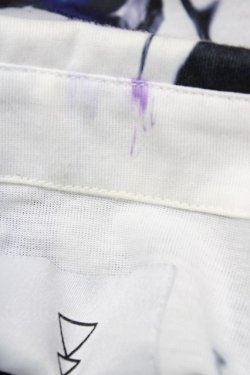 画像3: KINGLYMASK / リボンタイ付半袖カットソーシャツ  ホワイト H-26-03-17-1051-PU-BL-KB-ZH