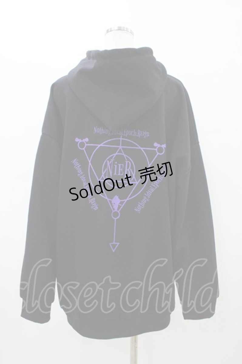 画像2: NieR Clothing / プリントプルパーカー  黒 H-26-03-17-1055-PU-TO-AK-ZH (2)