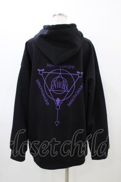 画像2: NieR Clothing / プリントプルパーカー  黒 H-26-03-17-1055-PU-TO-AK-ZH