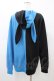 画像2: NieR Clothing / うさ耳付きTWO-TONE ZIPパーカー  黒×青 H-26-03-17-1057-PU-TO-KB-ZH (2)