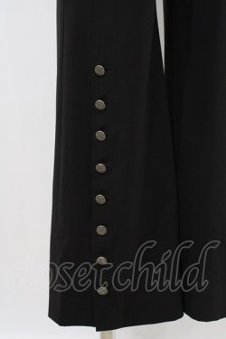 画像4: Moi-meme-Moitie / スリットロゴ釦パンツ 2 ブラック H-26-03-17-1008-MO-PA-KB-ZH