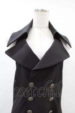 画像4: Moi-meme-Moitie / 後ろ編み上げ燕尾ジレ Man ブラック H-26-03-17-1009-MO-TO-KB-ZH