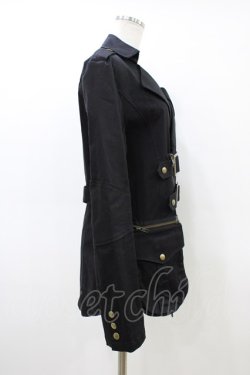 画像3: BPN FOR MEN / ダブルベルトZIPジャケット  ブラック H-26-03-17-1013-GO-JA-KB-ZH