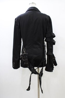 画像2: BPN FOR MEN / ベルトボンテージジャケット  ブラック H-26-03-17-1014-GO-JA-KB-ZH