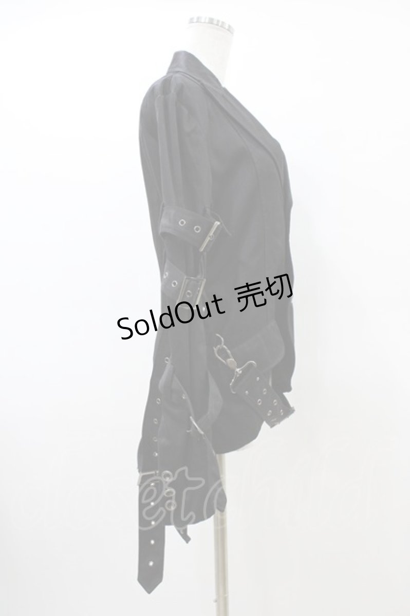 画像3: BPN FOR MEN / ベルトボンテージジャケット  ブラック H-26-03-17-1014-GO-JA-KB-ZH (3)