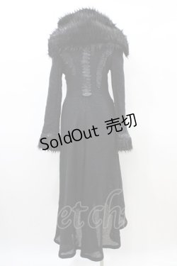 画像2: h.NAOTO / ドラゴンレザーロングコート  ブラック H-26-03-17-1016-HN-CO-KB-ZH