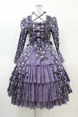 ATELIER PIERROT / Rosy Bouquet Dress size1 パープル H-26-03-17-1020-EL-OP-NS-ZH