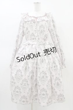 画像1: Melody BasKet / Rose Princessブラウスワンピース L ピンク H-26-03-17-1021-LO-OP-KB-ZH