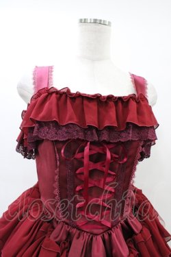 画像4: Vallee lys / ノネットジャンパースカート  ワイン H-26-03-17-1022-GO-OP-AK-ZH