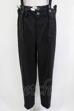 画像6: MINT NeKO / サス付センタープレスパンツ  黒 H-26-03-18-023-HN-PA-KB-ZH
