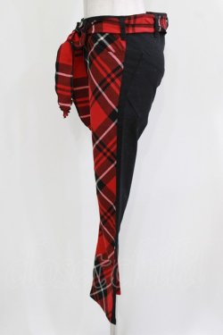 画像2: MILKBOY / チェック切替パンツ  黒×赤 H-26-03-18-025-MB-PA-KB-ZH