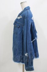 画像2: Candy Stripper / BACK FRILL JACKET  ブルー H-26-03-18-030-PU-JA-KB-ZH (2)