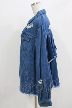 画像2: Candy Stripper / BACK FRILL JACKET  ブルー H-26-03-18-030-PU-JA-KB-ZH