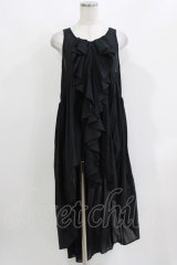 Na+H / フロントZIPフィッシュテールロングワンピース  黒 H-26-03-18-033-PU-OP-KB-ZH