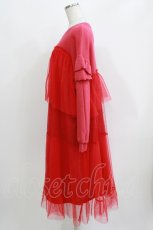画像2: Candy Stripper / DOT TULLE SWITCHED ONE-PIECE  レッド H-26-03-18-034-PU-OP-KB-ZT473 (2)