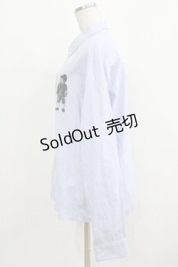 画像2: MILKBOY / ヘンゼルAndグレーテルシャツ  ストライプ(サックス) H-26-03-18-038-MB-BL-KB-ZH