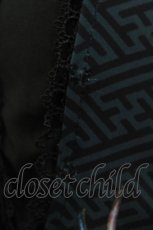 画像7: Ozz oneste / チョーカー風ホルター和柄ジャンパースカート  黒 H-26-03-18-002-OO-OP-KB-ZH (7)