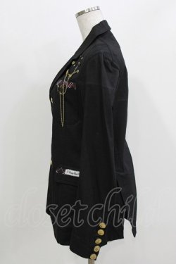 画像2: h.ANARCHY / スカルプリントボタンジャケット  黒 H-26-03-18-042-HN-JA-KB-ZH