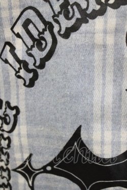 画像4: NieR Clothing / 切替チェックシャツ  ブルー H-26-03-18-046-PU-BL-KB-ZH