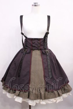 画像1: Amavel / Classical Steampunkレイヤードジャンパースカート Free ブラック H-26-03-18-1004-CA-OP-NS-ZH