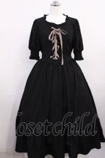 画像1: m petit by misako / AMレースアップワンピース S ブラック H-26-03-18-1006-LO-OP-NS-ZH (1)