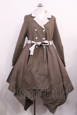 画像1: Favorite / 2wayトレンチスクエアワンピ Free ブラウン H-26-03-18-1008-LO-OP-NS-ZH