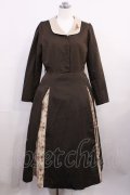 an another angelus / 刺繍入り花柄切替ロングワンピース Free BROWN H-26-03-18-1009-CA-OP-NS-ZH