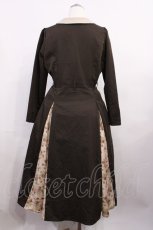 画像2: an another angelus / 刺繍入り花柄切替ロングワンピース Free BROWN H-26-03-18-1009-CA-OP-NS-ZH (2)