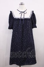 画像1: Secret Honey / ヨークチュールハート柄ワンピース Free ネイビー H-26-03-18-1016-CA-OP-NS-ZH (1)