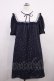 画像1: Secret Honey / ヨークチュールハート柄ワンピース Free ネイビー H-26-03-18-1016-CA-OP-NS-ZH (1)