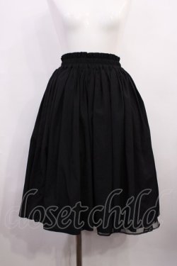 画像1: Amavel / オーガンジースカート Free ブラック H-26-03-18-1017-CA-SK-NS-ZH