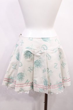 画像2: ALICE and the PIRATES / アリスとアルファベットの迷宮柄スカート Free 生成り H-26-03-18-1019-PA-SK-NS-ZH