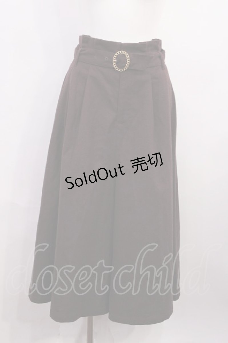 画像1: an another angelus / チェーンバックルロングキュロット Free BROWN H-26-03-18-1021-CA-PA-NS-ZH (1)