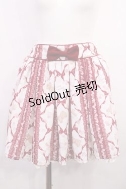 画像1: LIZ LISA / リボンベアー柄スカパン Free オフ/レッド H-26-03-18-1022-LO-PA-NS-ZH