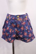 LIZ LISA / 花柄ショートパンツ Free ブルー H-26-03-18-1023-LO-PA-NS-ZH