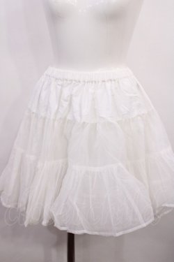 画像1: BABY,THE STARS SHINE BRIGHT / ふわふわパニエ Free ホワイト H-26-03-18-1024-BA-SK-NS-ZH