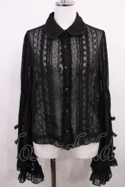 画像1: To Alice / フレア袖ブラウス M ブラック H-26-03-18-1032-LO-BL-NS-ZH