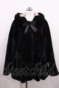 Honey Cinnamon / うさ耳ファーコート Free ブラック H-26-03-18-1034-LO-CO-NS-ZH