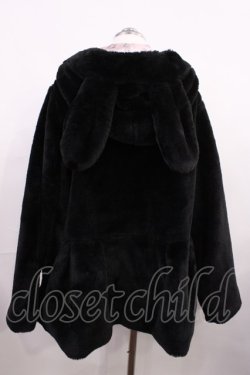 画像2: Honey Cinnamon / うさ耳ファーコート Free ブラック H-26-03-18-1034-LO-CO-NS-ZH