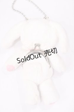 画像2: BABY,THE STARS SHINE BRIGHT / うさくみゃガマ口ミニ  オフ白 H-26-03-18-1038-BA-ZA-NS-ZH