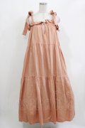 Katie / COVEN tiered dress  オレンジベージュ H-26-03-18-004-LO-OP-KB-ZH